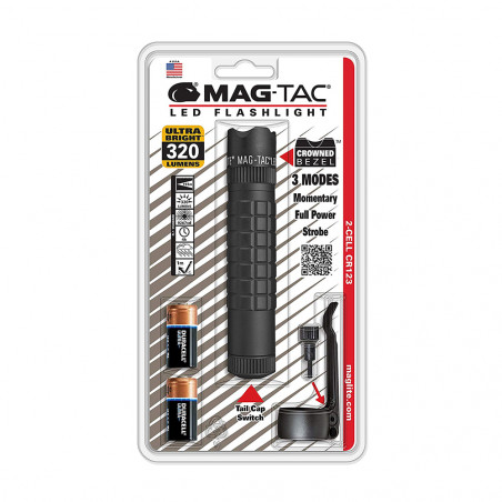Linterna Maglite® MAG-TAC POLICIAL con corona – negra