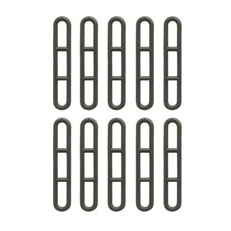 Pack 10 GOMAS TENSORAS ESCALETA para tienda cocina o avancé de caravana