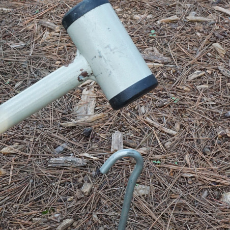 Mazo Locust ACERO con extractor de piquetas - gris