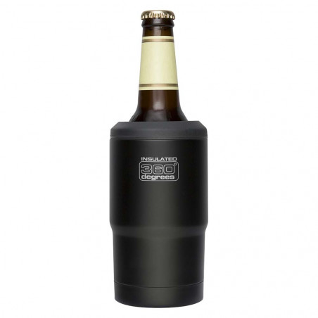 360 Degrees Funda Térmica Cerveza negro - Botella termo