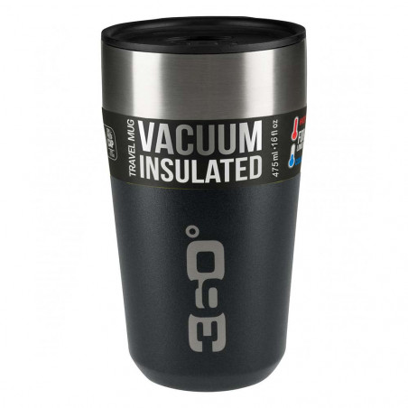 360 Degrees Taza Travel Mug Large negro - Vaso termo