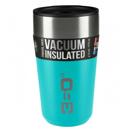 360 Degrees Taza Travel Mug Large azul turquesa - Vaso termo