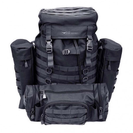 DD Hammocks Bergen Rucksack 55L negra - Mochila táctica de bushcraft