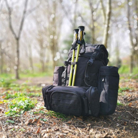 DD Hammocks Bergen Rucksack 55L negra - Mochila táctica de bushcraft