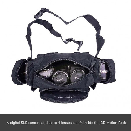 DD Hammocks Action Pack 8L negra - Riñonera táctica con Molle