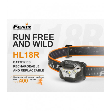 Fenix HL18R Recargable Ligera Trail Running - Linterna frontal