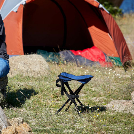 Taburete plegable Hosa ACERO - azul – Camping Sport