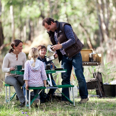Mesa plegable Hosa PICNIC MALETA - verde