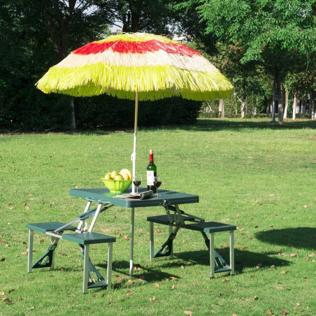 Mesa plegable Hosa PICNIC MALETA - verde