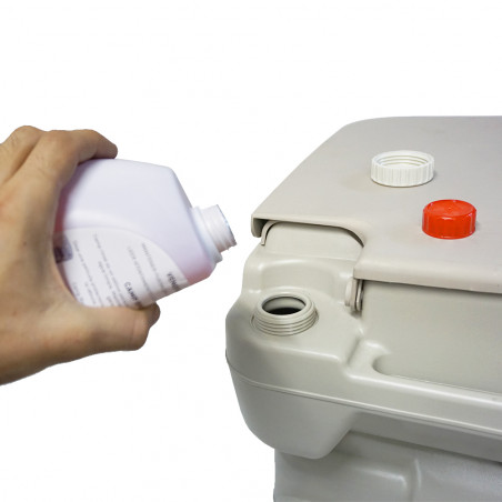 Pack Inodoro químico portátil HOSA 20L + Líquidos WC