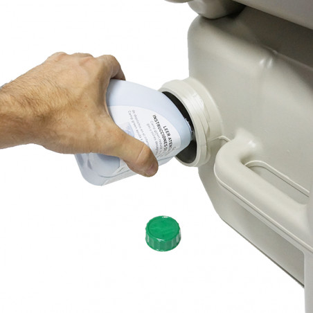 Pack Inodoro químico portátil HOSA 20L + Líquidos WC