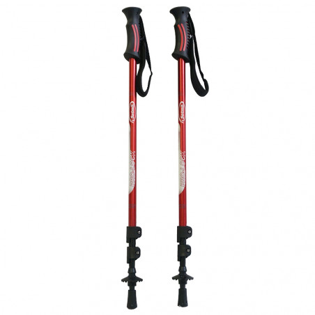 Par de bastones de trekking Setmil PRO LOCK - rojos