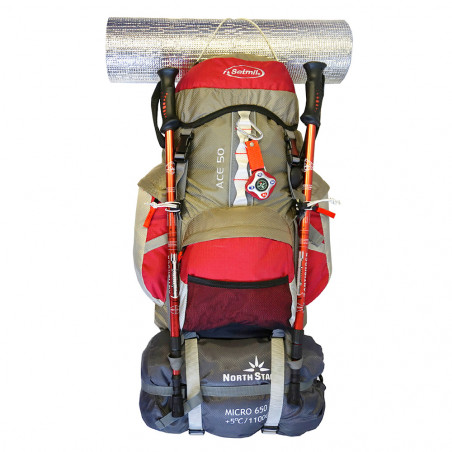 mochila de trekking ace 50 granate