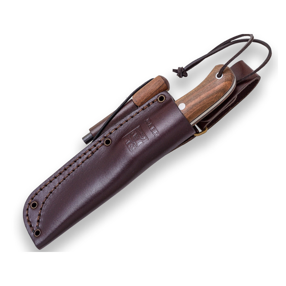 Joker Bs9 Nórdico Nogal con ferrocerio - Cuchillo de supervivencia y bushcraft