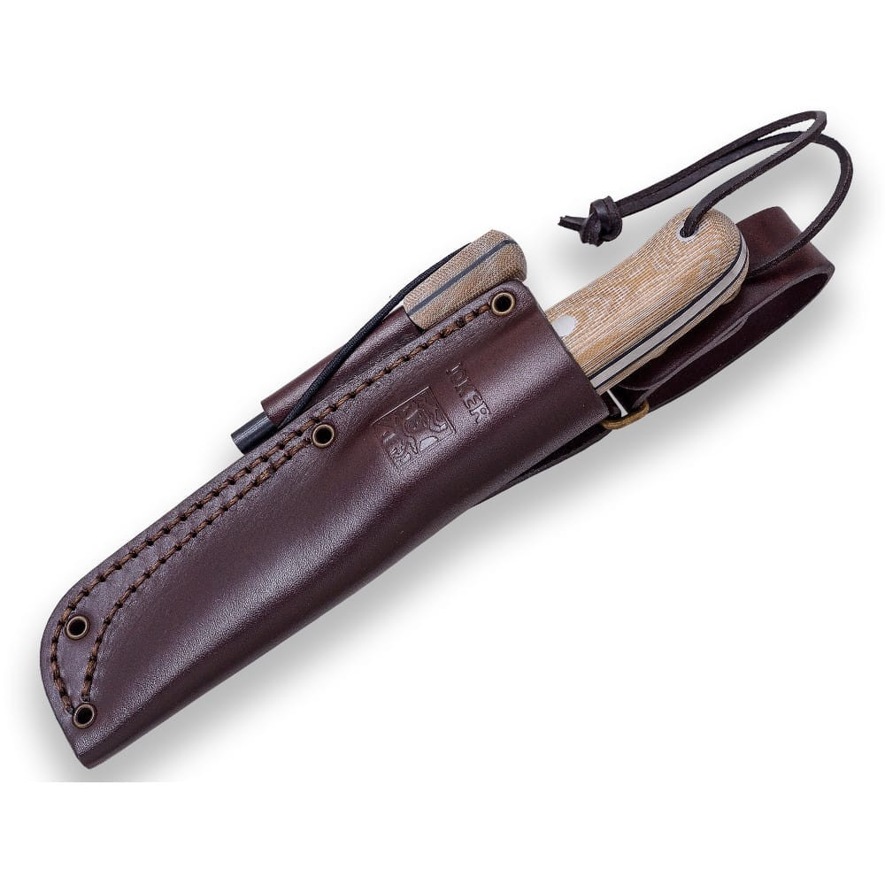 Joker Bs9 Canadiense Canvas Micarta con ferrocerio - Cuchillo de supervivencia y bushcraft