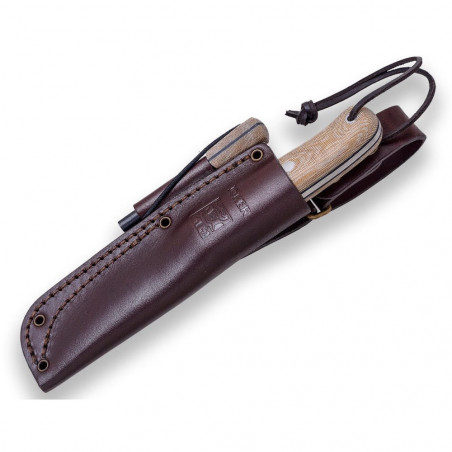 Joker Bs9 Canadiense Canvas Micarta con ferrocerio - Cuchillo de supervivencia y bushcraft