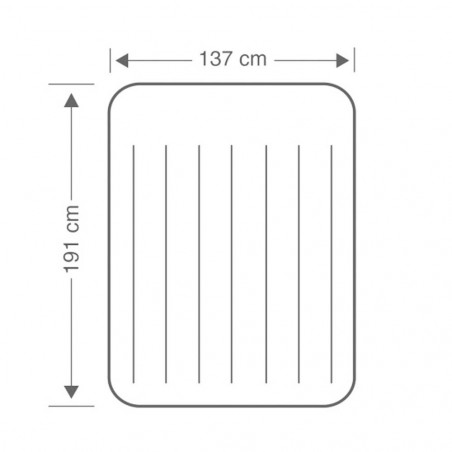 Intex Dura-Beam® Standard 137 x 191 cm - Colchón eléctrico doble