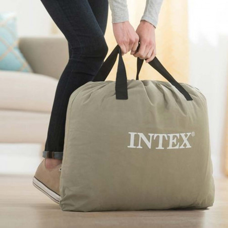 Intex Fibertech Prime Comfort Elevated 152 x 203 cm - Colchón eléctrico doble