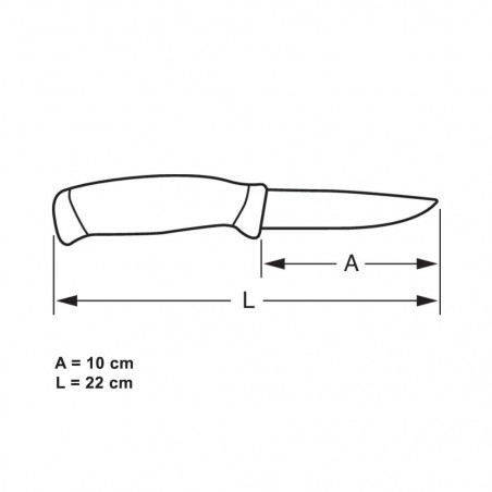 Bahco Cuchillo Multifunción SB-2444 - Cuchillo escandinavo bushcraft