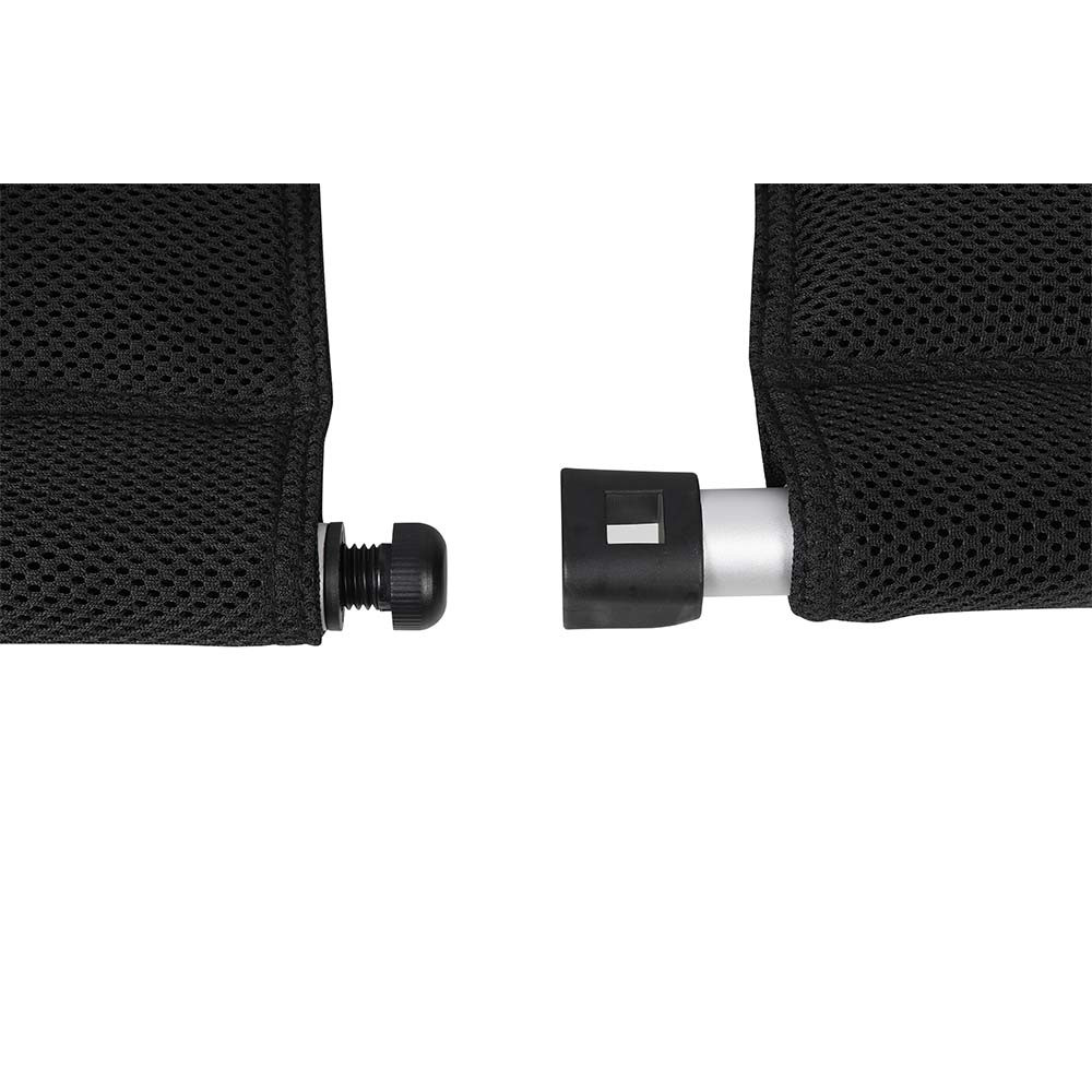Repose-Pieds Confort Maxi Pour Fauteuil Baya Sun - Noir, Tissu Mesh Respirant, Idéal Camping & Détente Extérieure