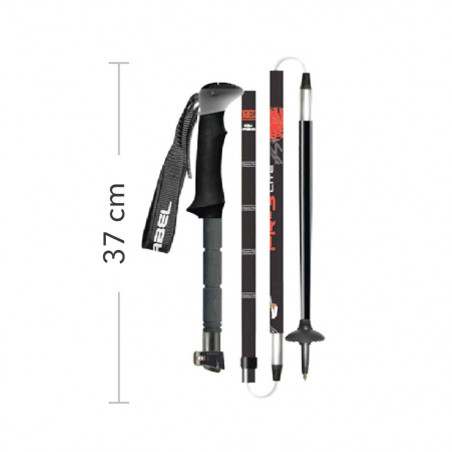 Gabel FR-3 EF - Bastones plegables de trekking y esquí de travesía