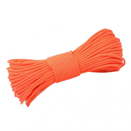DD Paracord Orange 25 metros - Rollo de cuerda paracaídas de 7 hebras