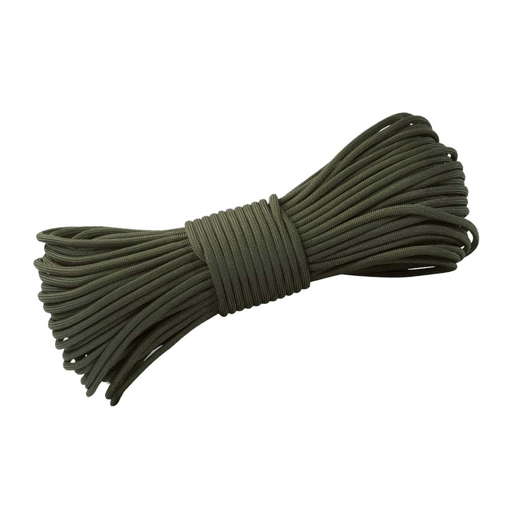 DD Paracord Green 25 metros - Rollo de cuerda paracaídas de 7 hebras