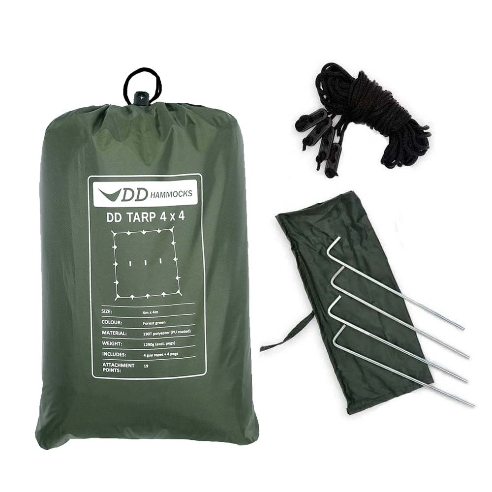 DD Hammocks Tarp 4x4 verde bosque - Toldo Bushcraft
