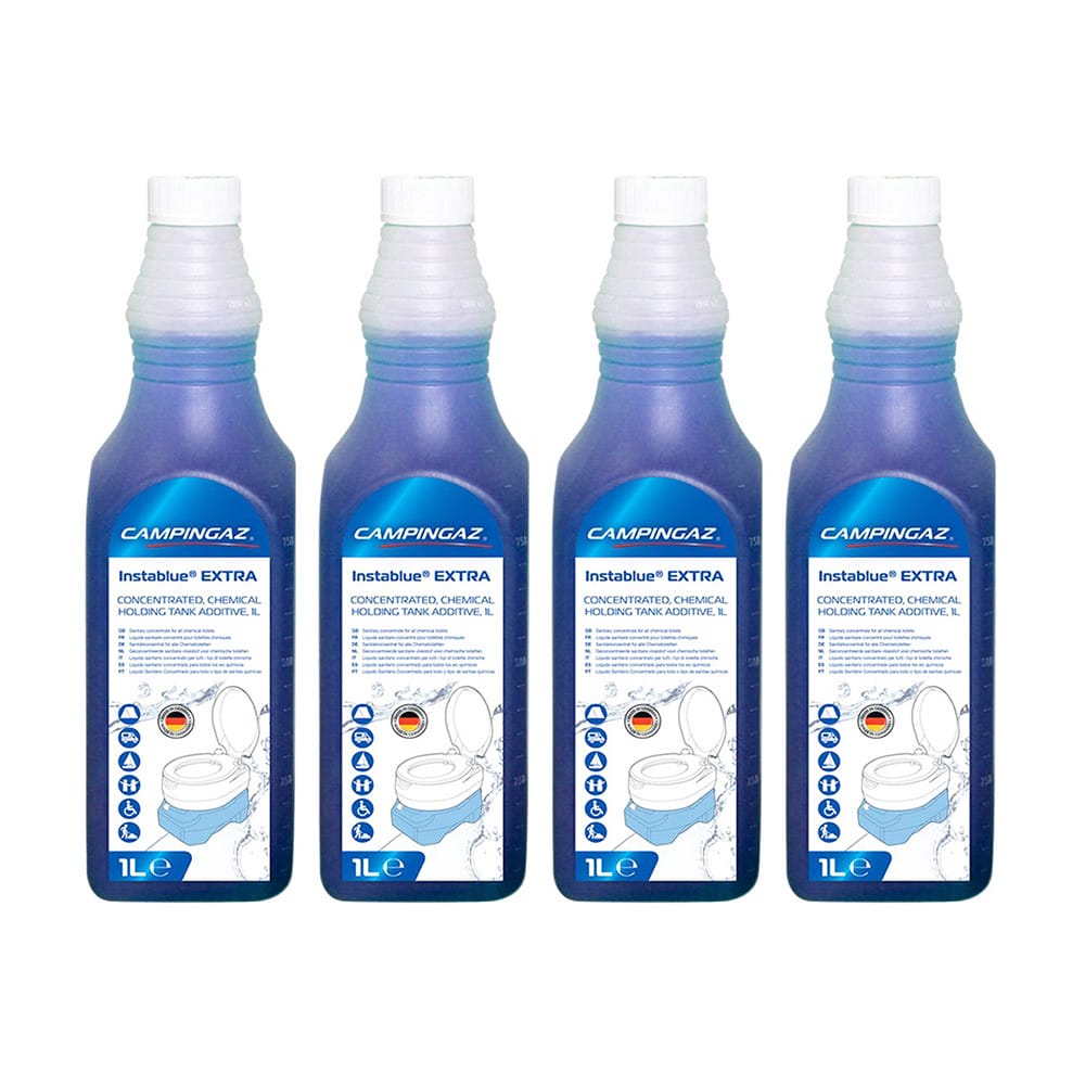 Pack 4 Campingaz INSTABLUE EXTRA 1L - Botellas líquido para inodoro químico WC