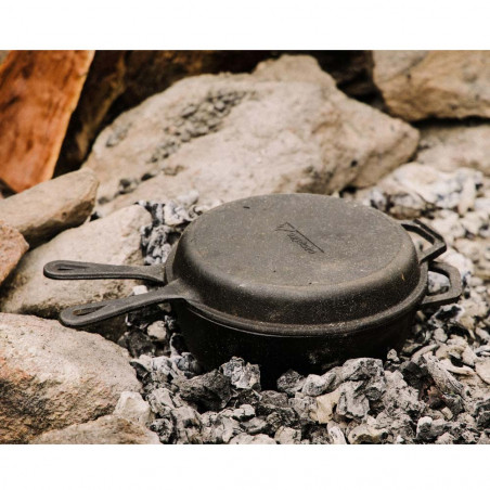 Campfire Combo Cooker - Cazuela y Sartén hierro fundido – Camping Sport