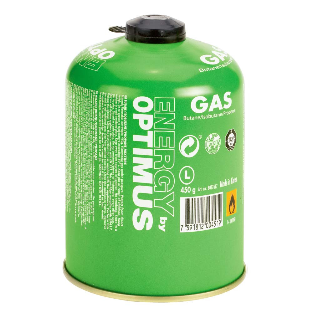 Optimus Gas 450G Butane/Propane con válvula - Cartucho de gas