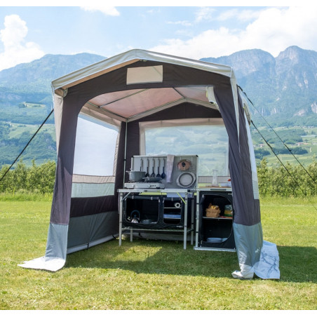 Tienda cocina Brunner GUSTO III NG GRIS 200 x 200 con tapas – Camping Sport