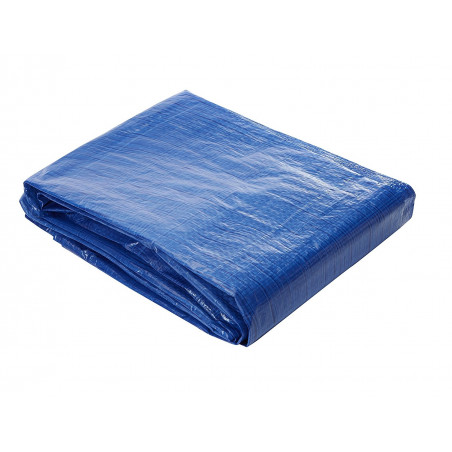 Suelo de camping - LONA DE RAFIA 5 X 7 - azul