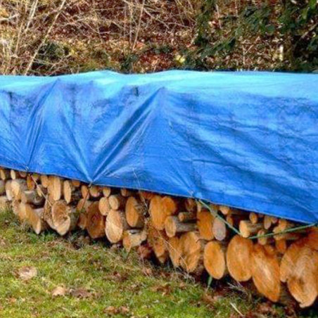 Suelo de camping - LONA DE RAFIA 5 X 7 - azul