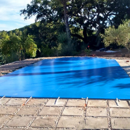 Suelo de camping - LONA DE RAFIA 5 X 7 - azul