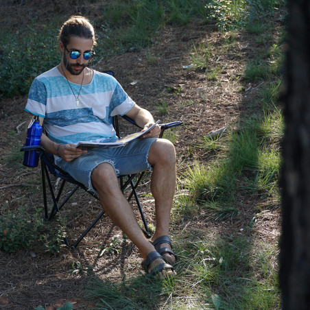 HOSA CAMPER marino - Silla plegable con reposabrazos