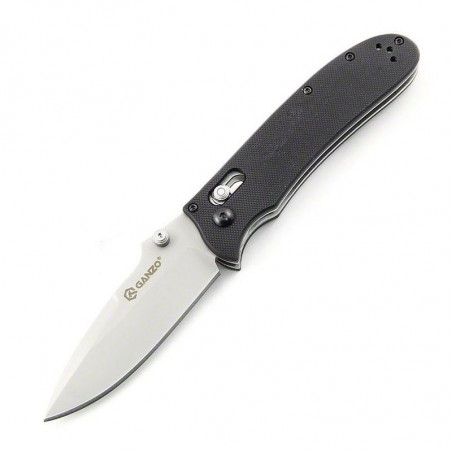 Navaja plegable de bolsillo Ganzo G704 KNIFE acero – negro