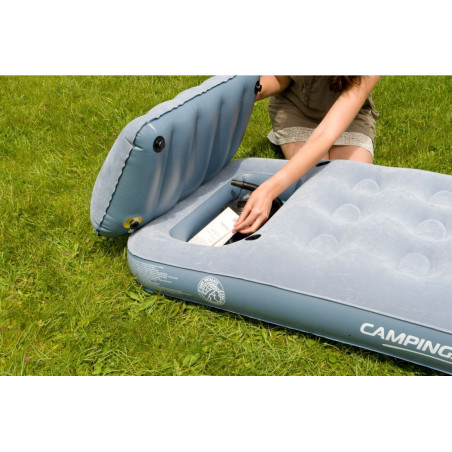 Colchón hinchable individual Campingaz SMART QUICKBED SINGLE con almohada - Gris