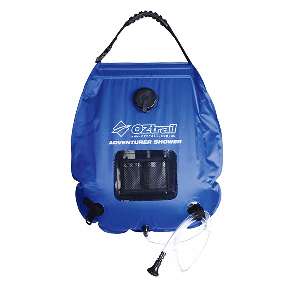 Ducha portátil OZtrail ADVENTURER SOLAR SHOWER 20L - azul – Camping Sport