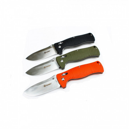 Navaja plegable de bolsillo Ganzo G720 KNIFE acero – verde – Camping Sport