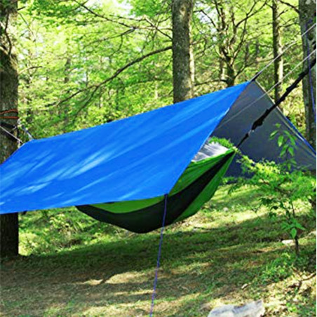 Suelo de camping - LONA DE RAFIA 2 X 3 - azul
