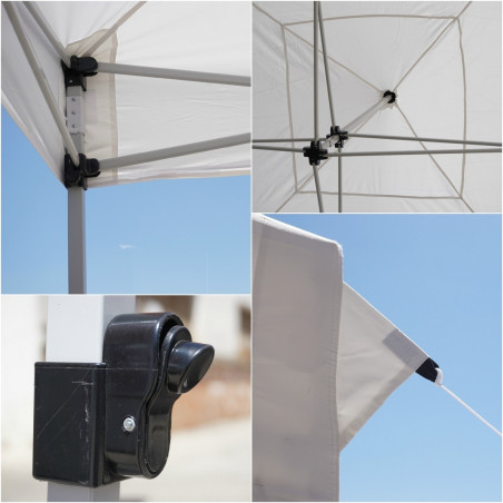 Carpa plegable Hosa REFORZADA 3X3 - blanca