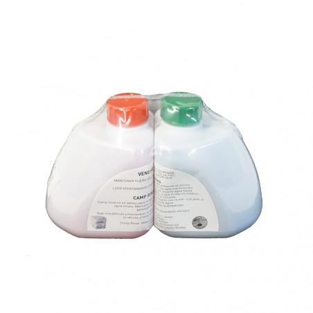 Líquidos para WC inodoro químico CAMP GREEN 500 ml + CAMP RINSE 500 ml